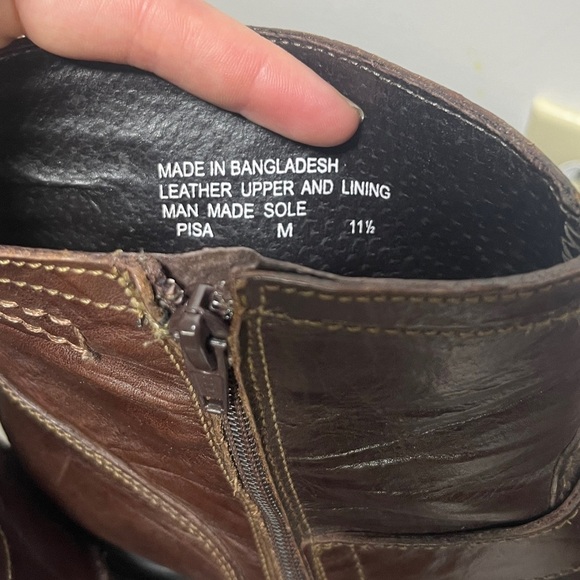 Venturini for Men Pisa Chukka Leather Boot Sz 11.5 EUC Chocolate Brown main image 5